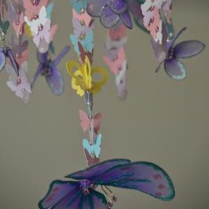 Butterfly Wonderland Crib Nursery Mobile (purple,..