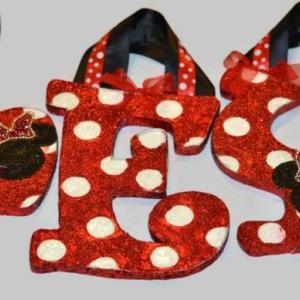 Glitter Classic Red Minnie Mouse Inspired..
