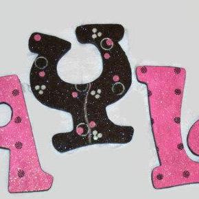 Glitter Pink Black Swirls And Cirlces Decorative..