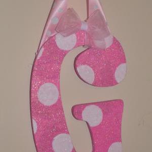 Glitter Pink/white Polka Dot Minnie Mouse Inspired..