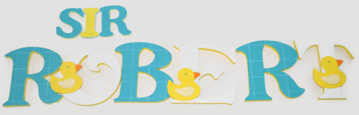 Handpainted Wall Letters To Coordinate With Any Room