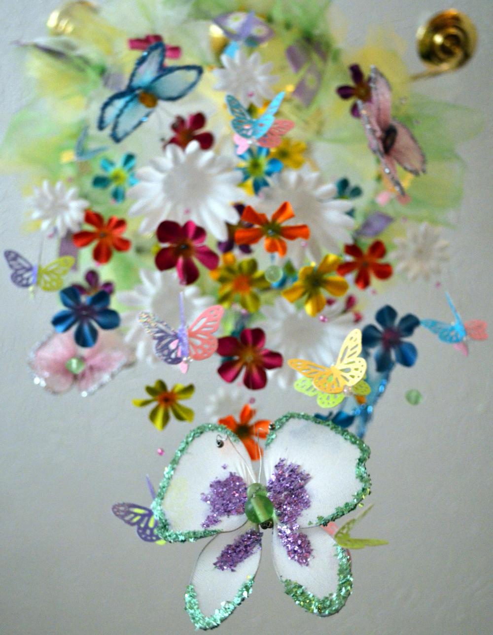 Butterfly Garden Mobile (butterflies/flowers) on Luulla